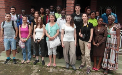 Volunteers and Staff at ERuDeF Head Office in Buea